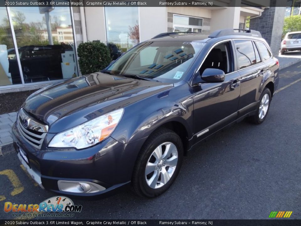 2010 Subaru Outback 3.6R Limited Wagon Graphite Gray Metallic / Off Black Photo #1
