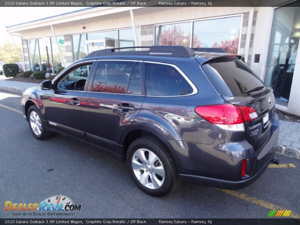 2010 Subaru Outback 3.6R Limited Wagon Graphite Gray Metallic / Off Black Photo #4