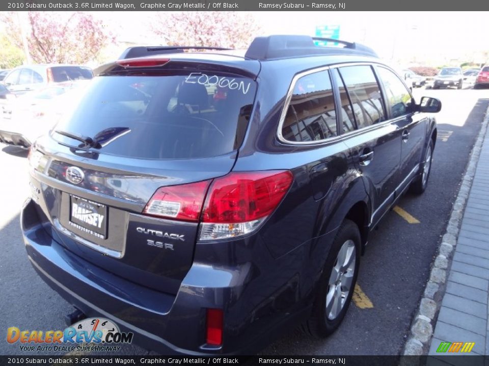 2010 Subaru Outback 3.6R Limited Wagon Graphite Gray Metallic / Off Black Photo #7
