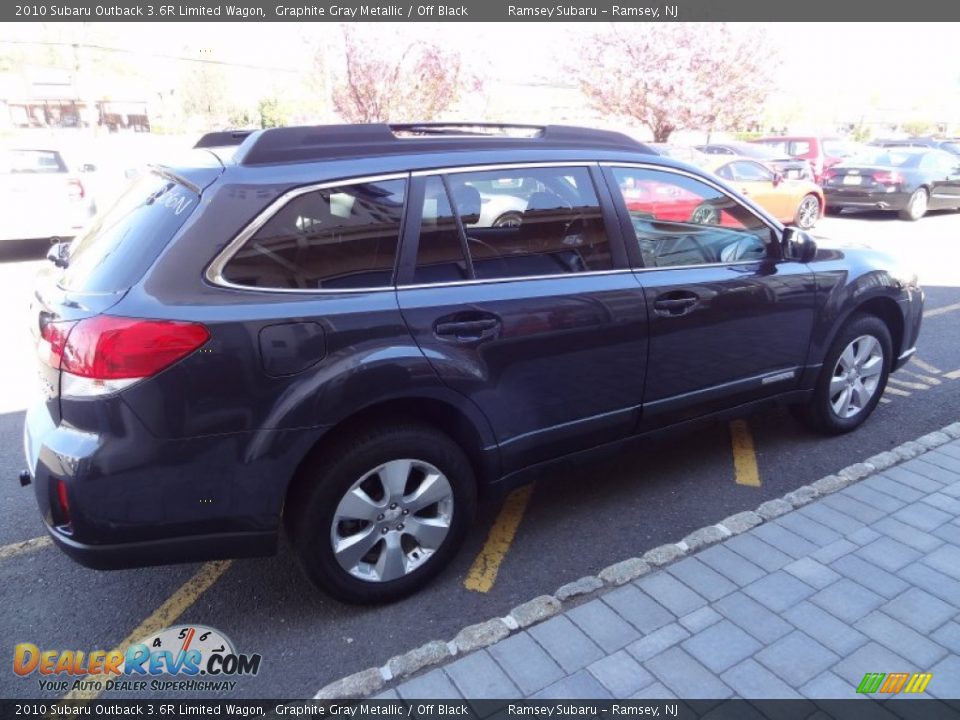 2010 Subaru Outback 3.6R Limited Wagon Graphite Gray Metallic / Off Black Photo #8