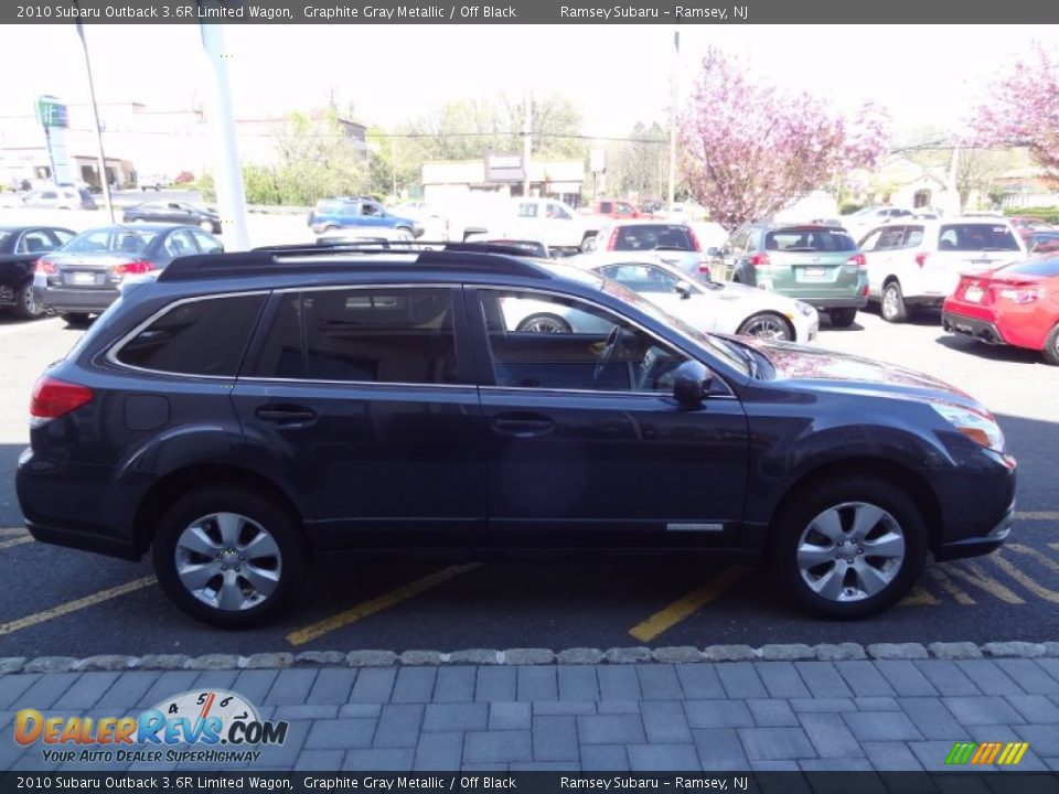 2010 Subaru Outback 3.6R Limited Wagon Graphite Gray Metallic / Off Black Photo #9