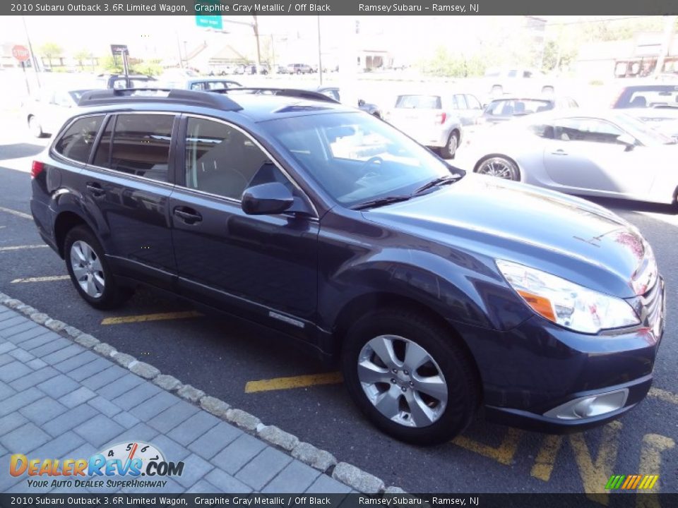 2010 Subaru Outback 3.6R Limited Wagon Graphite Gray Metallic / Off Black Photo #10
