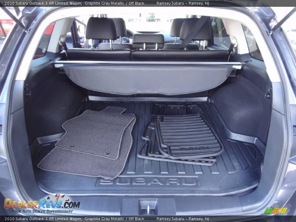 2010 Subaru Outback 3.6R Limited Wagon Graphite Gray Metallic / Off Black Photo #17