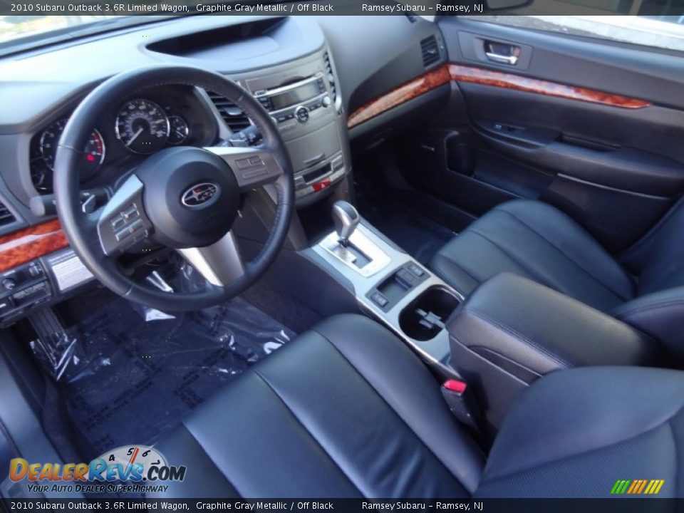 2010 Subaru Outback 3.6R Limited Wagon Graphite Gray Metallic / Off Black Photo #30