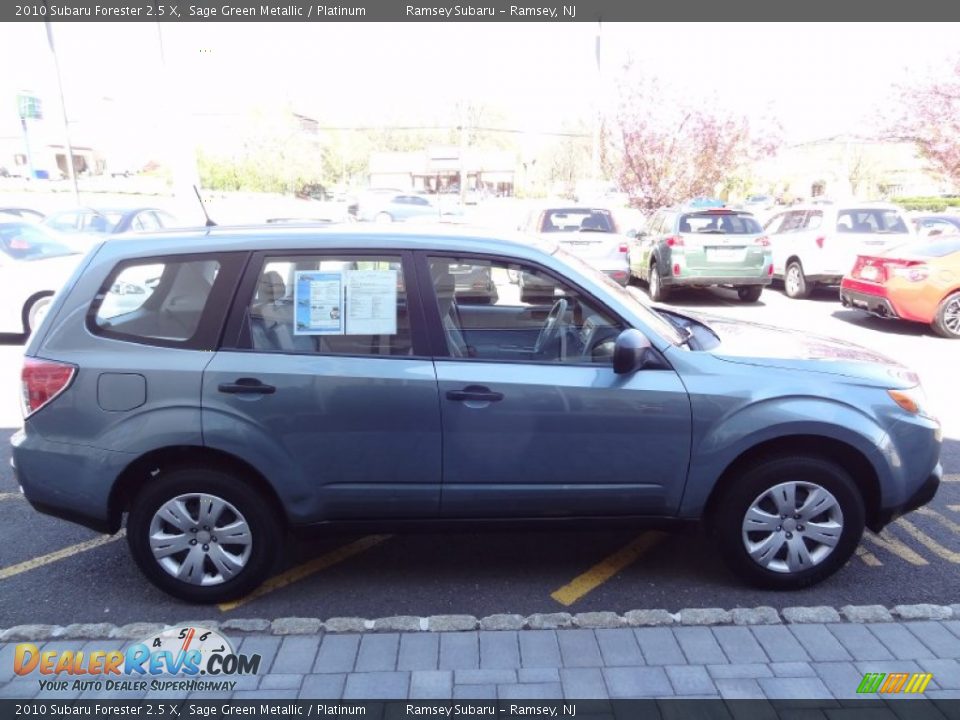2010 Subaru Forester 2.5 X Sage Green Metallic / Platinum Photo #9