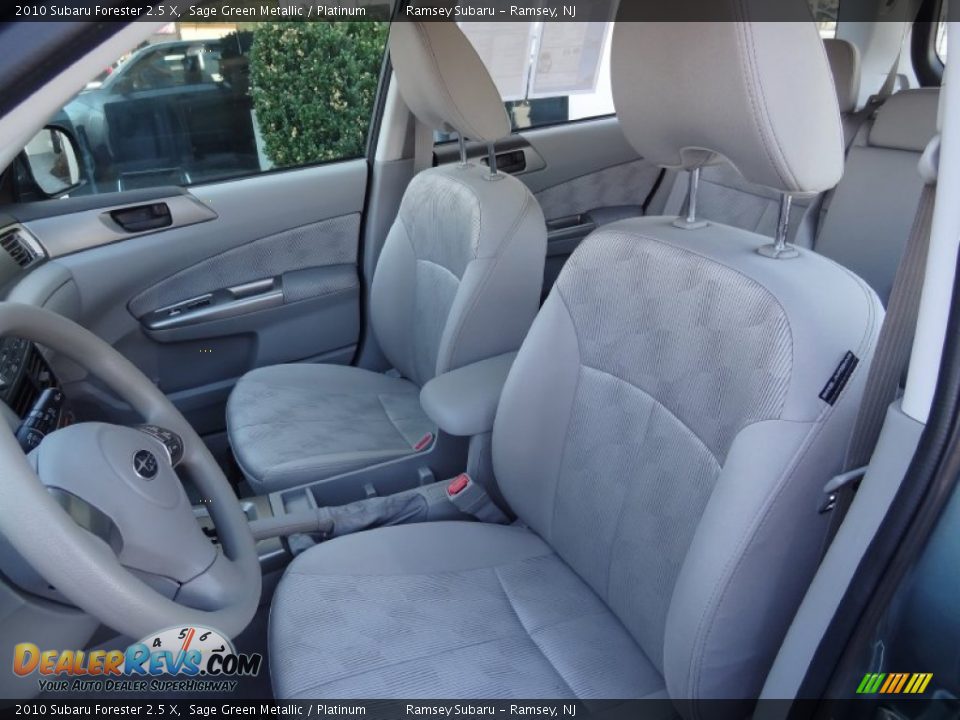 2010 Subaru Forester 2.5 X Sage Green Metallic / Platinum Photo #15