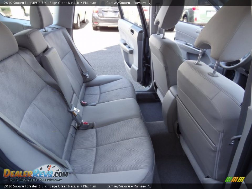 2010 Subaru Forester 2.5 X Sage Green Metallic / Platinum Photo #23