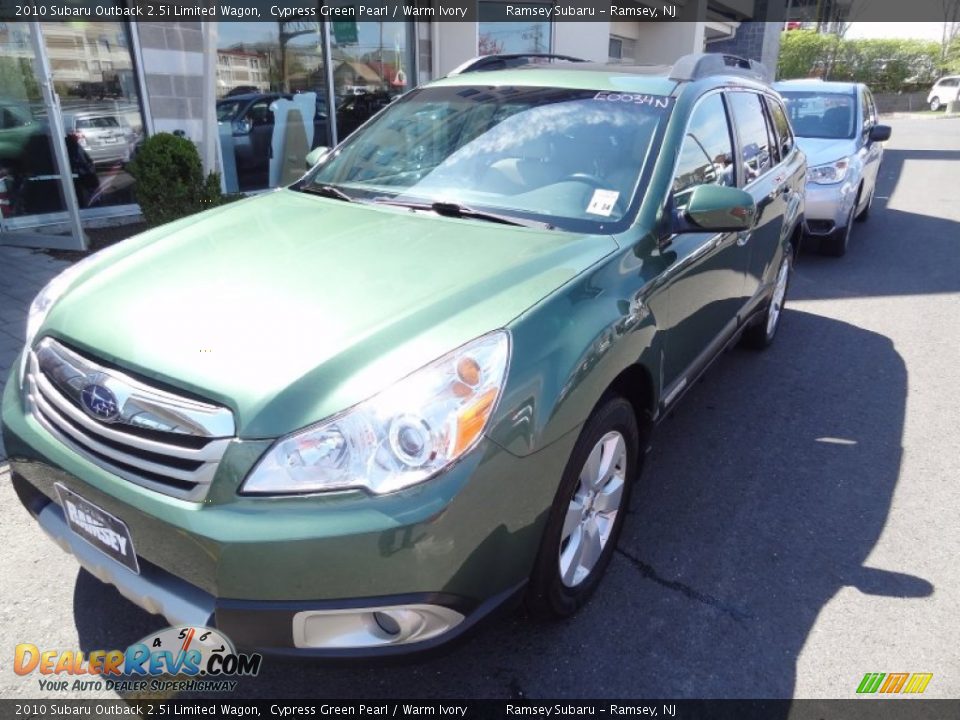 2010 Subaru Outback 2.5i Limited Wagon Cypress Green Pearl / Warm Ivory Photo #1