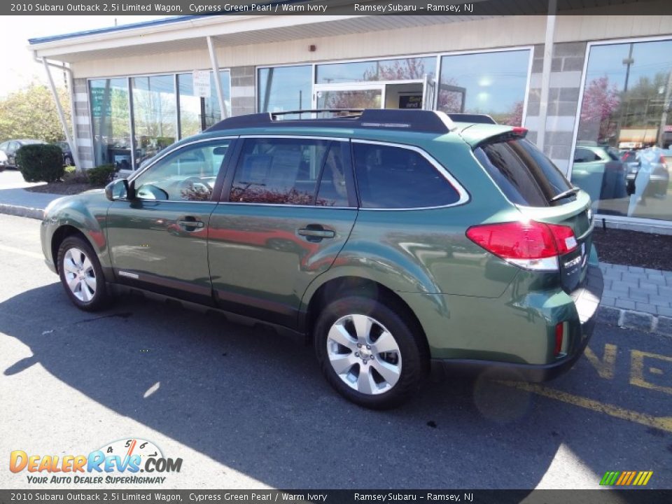2010 Subaru Outback 2.5i Limited Wagon Cypress Green Pearl / Warm Ivory Photo #4