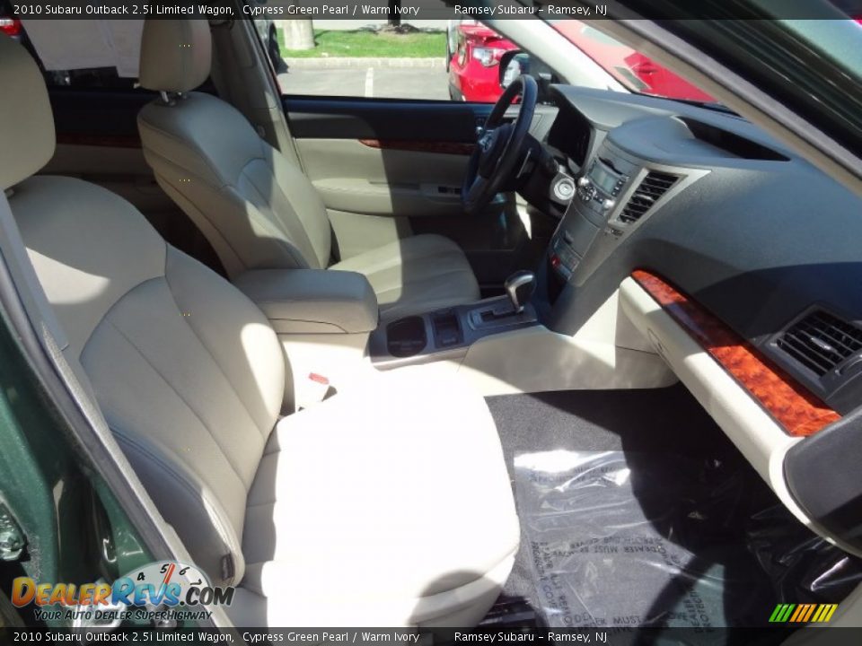 2010 Subaru Outback 2.5i Limited Wagon Cypress Green Pearl / Warm Ivory Photo #21