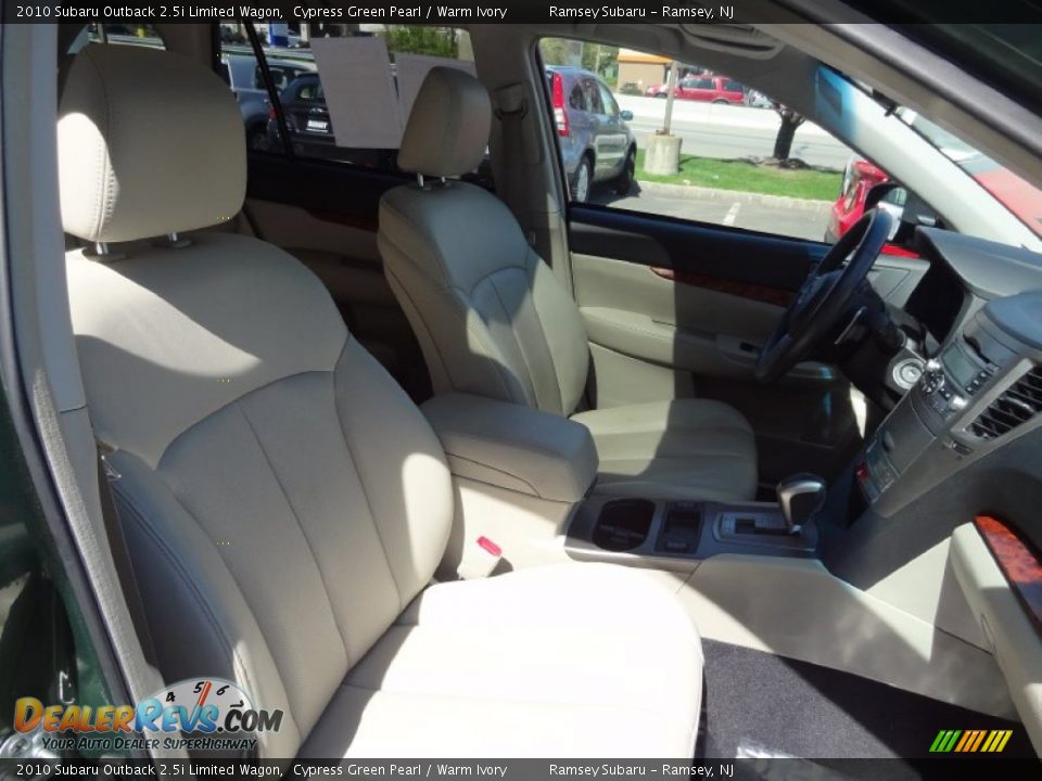 2010 Subaru Outback 2.5i Limited Wagon Cypress Green Pearl / Warm Ivory Photo #23