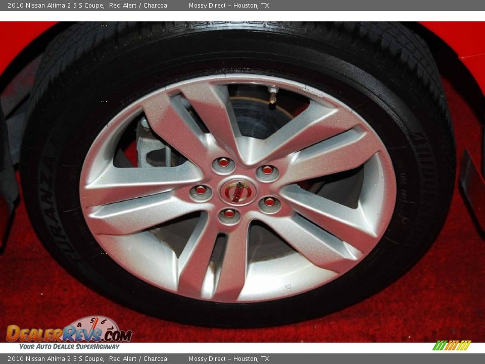 2010 Nissan Altima 2.5 S Coupe Red Alert / Charcoal Photo #8
