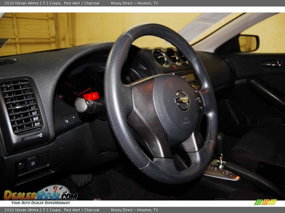 2010 Nissan Altima 2.5 S Coupe Red Alert / Charcoal Photo #11
