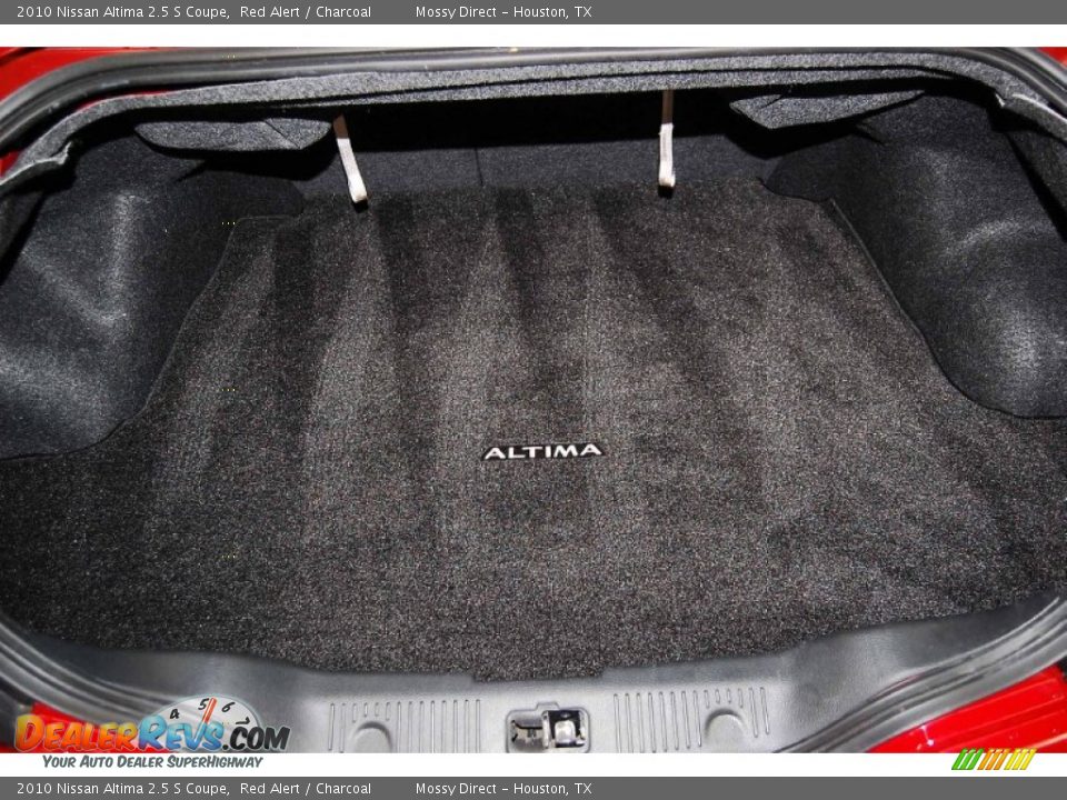 2010 Nissan Altima 2.5 S Coupe Red Alert / Charcoal Photo #13