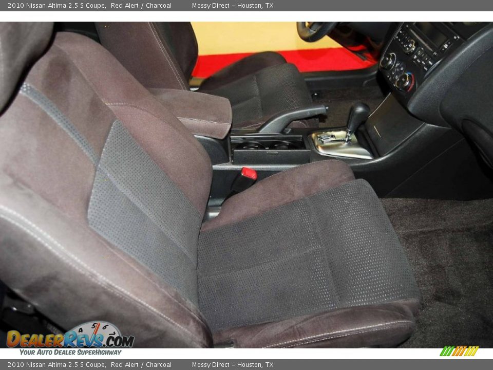 2010 Nissan Altima 2.5 S Coupe Red Alert / Charcoal Photo #15