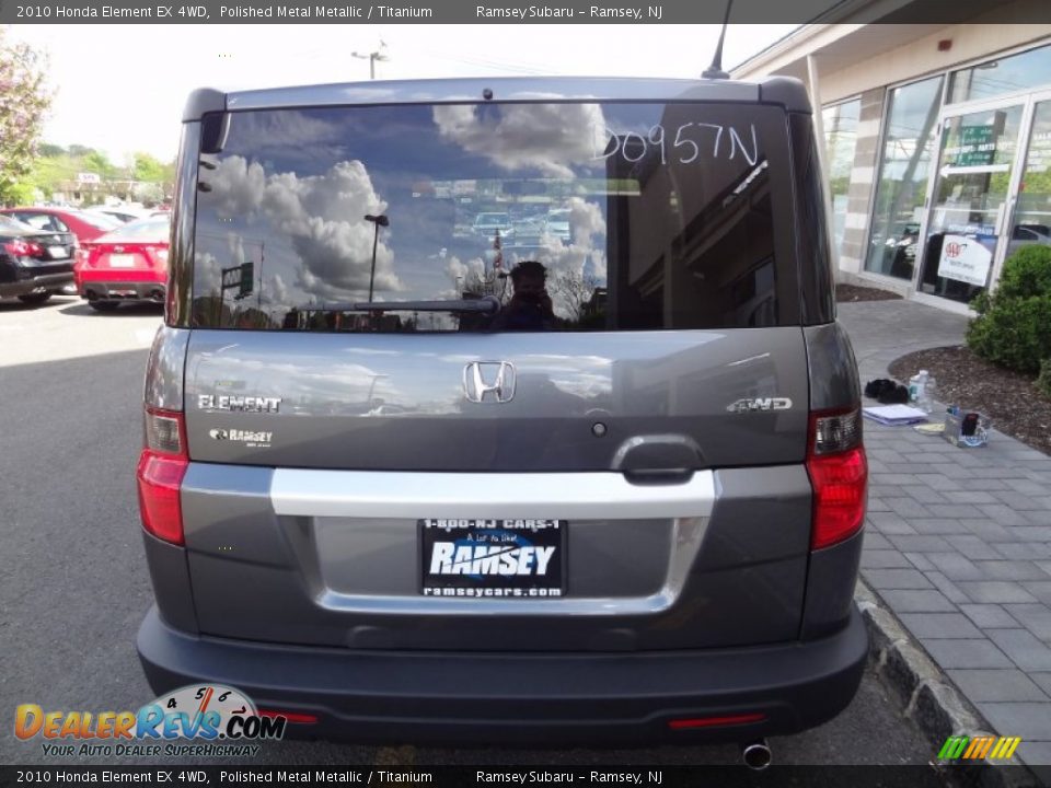 2010 Honda Element EX 4WD Polished Metal Metallic / Titanium Photo #6