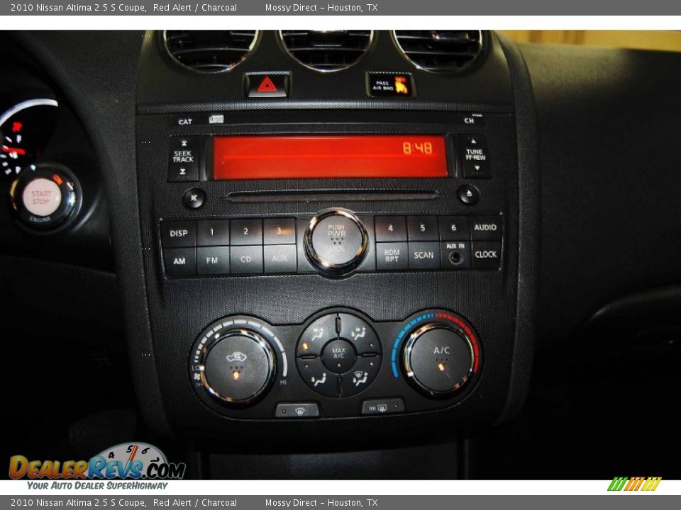 2010 Nissan Altima 2.5 S Coupe Red Alert / Charcoal Photo #18