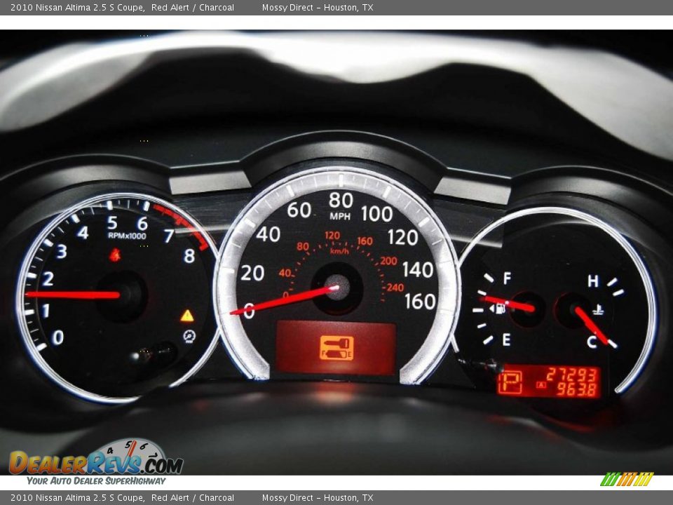 2010 Nissan Altima 2.5 S Coupe Red Alert / Charcoal Photo #20