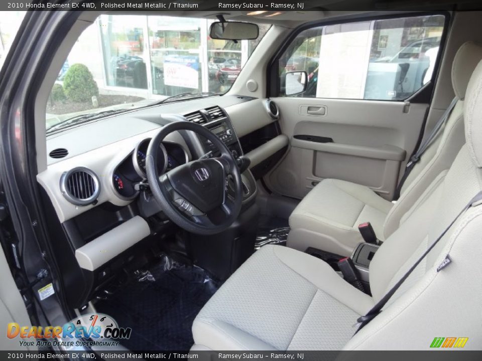 2010 Honda Element EX 4WD Polished Metal Metallic / Titanium Photo #13