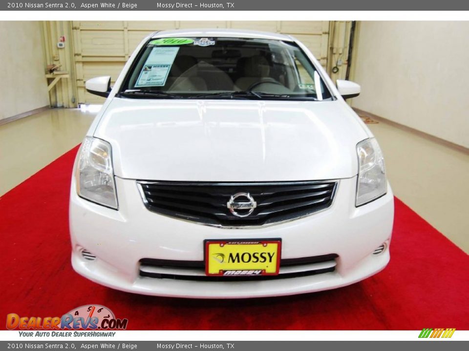 2010 Nissan Sentra 2.0 Aspen White / Beige Photo #2