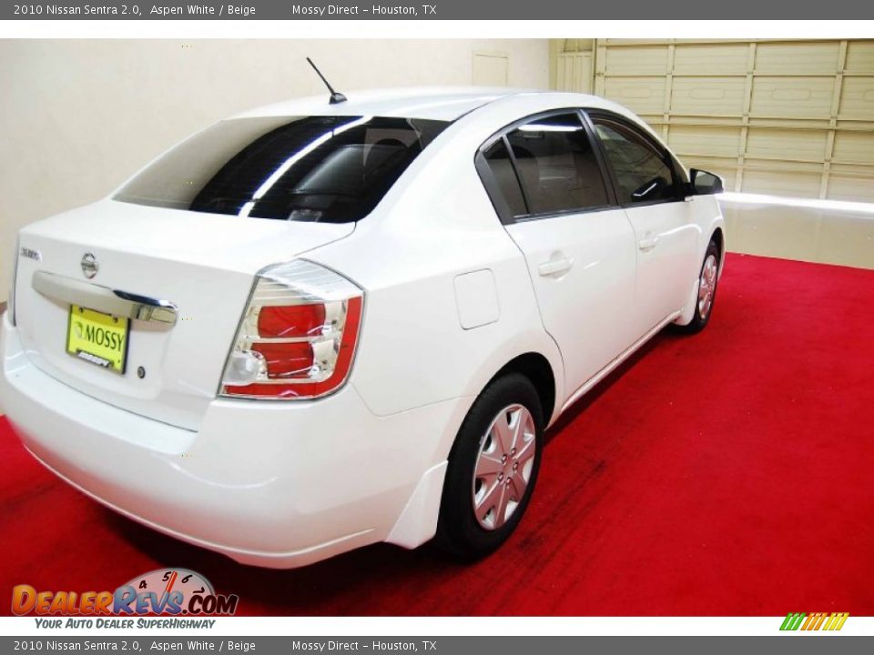 2010 Nissan Sentra 2.0 Aspen White / Beige Photo #6