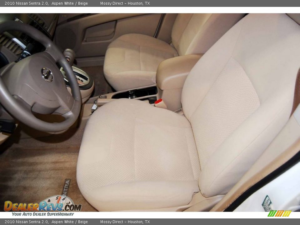 2010 Nissan Sentra 2.0 Aspen White / Beige Photo #10