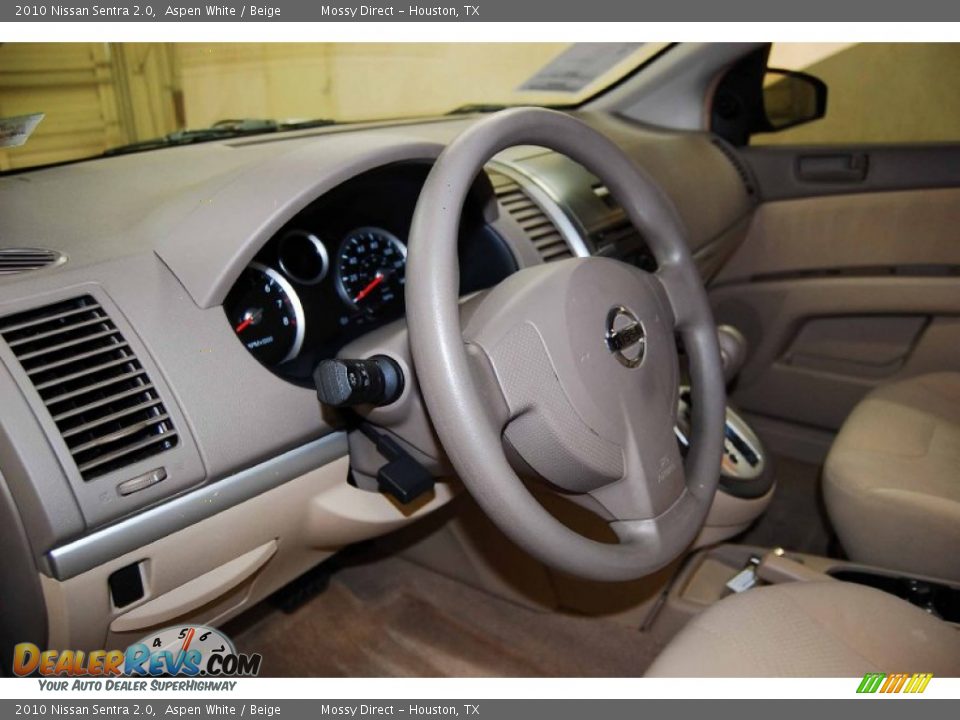 2010 Nissan Sentra 2.0 Aspen White / Beige Photo #11
