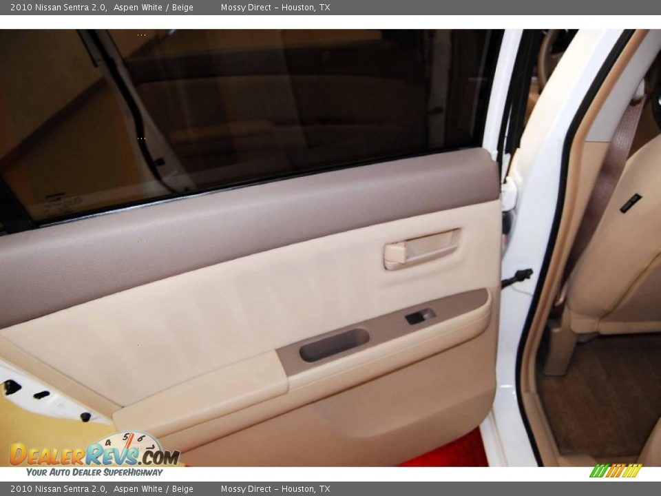 2010 Nissan Sentra 2.0 Aspen White / Beige Photo #13