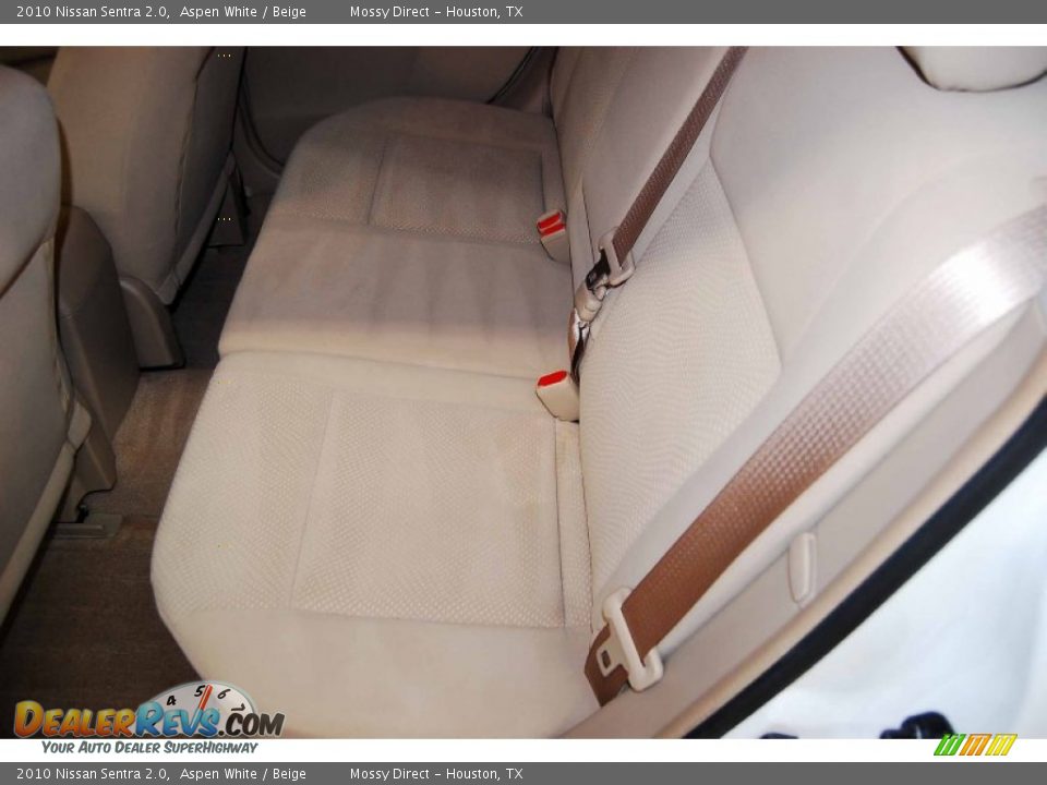 2010 Nissan Sentra 2.0 Aspen White / Beige Photo #14
