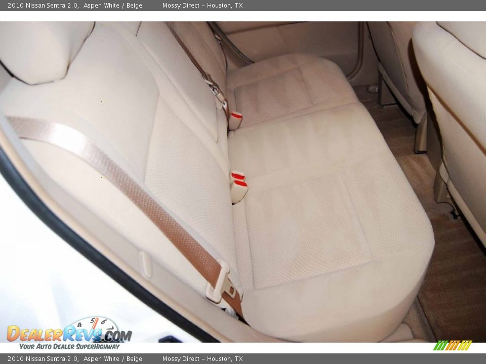 2010 Nissan Sentra 2.0 Aspen White / Beige Photo #17