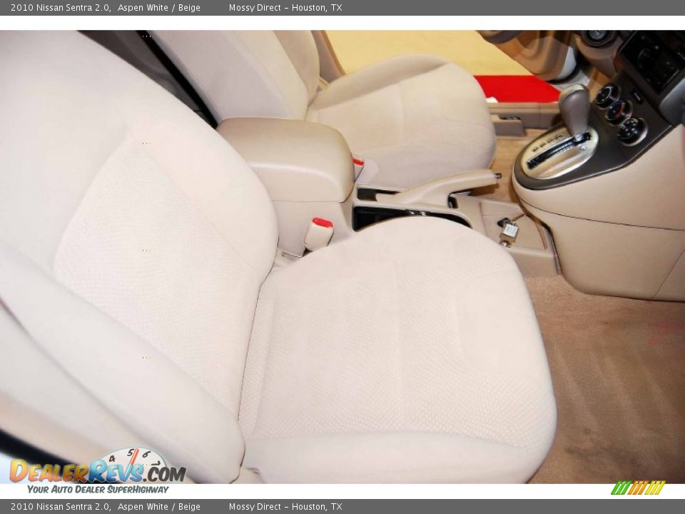 2010 Nissan Sentra 2.0 Aspen White / Beige Photo #19