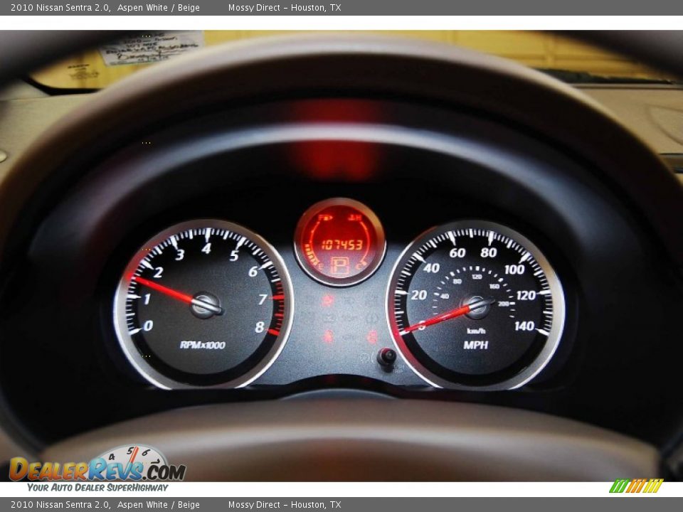 2010 Nissan Sentra 2.0 Aspen White / Beige Photo #23