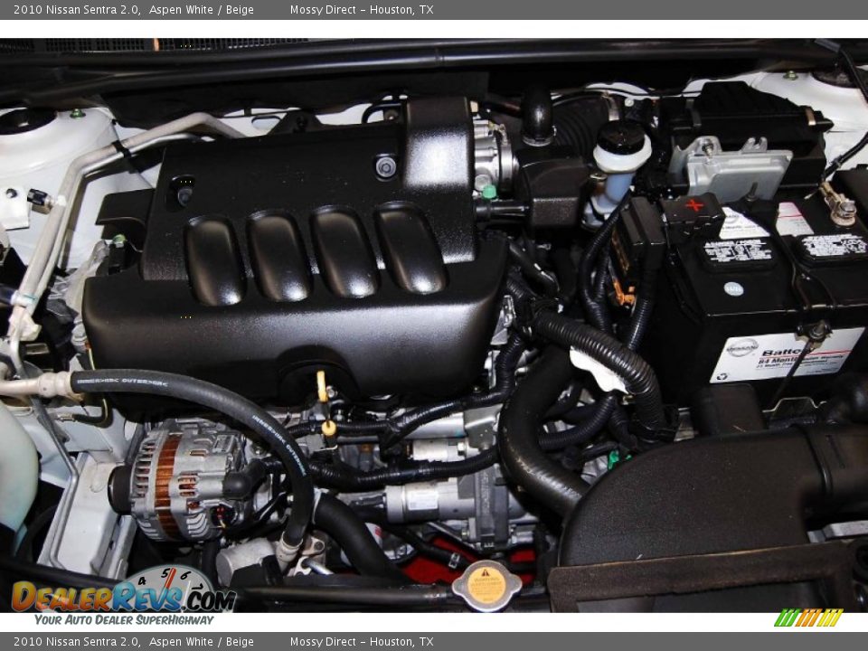 2010 Nissan Sentra 2.0 Aspen White / Beige Photo #24