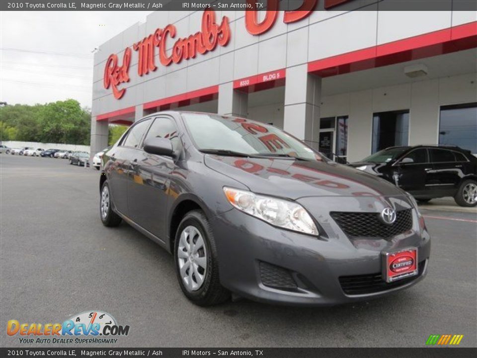 2010 Toyota Corolla LE Magnetic Gray Metallic / Ash Photo #1