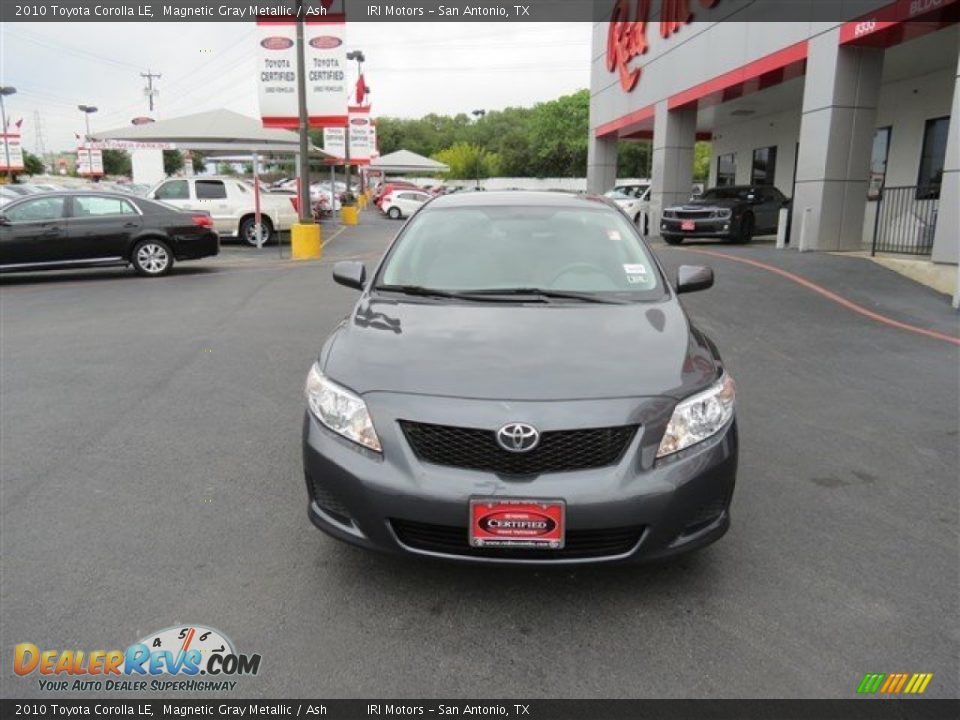 2010 Toyota Corolla LE Magnetic Gray Metallic / Ash Photo #2