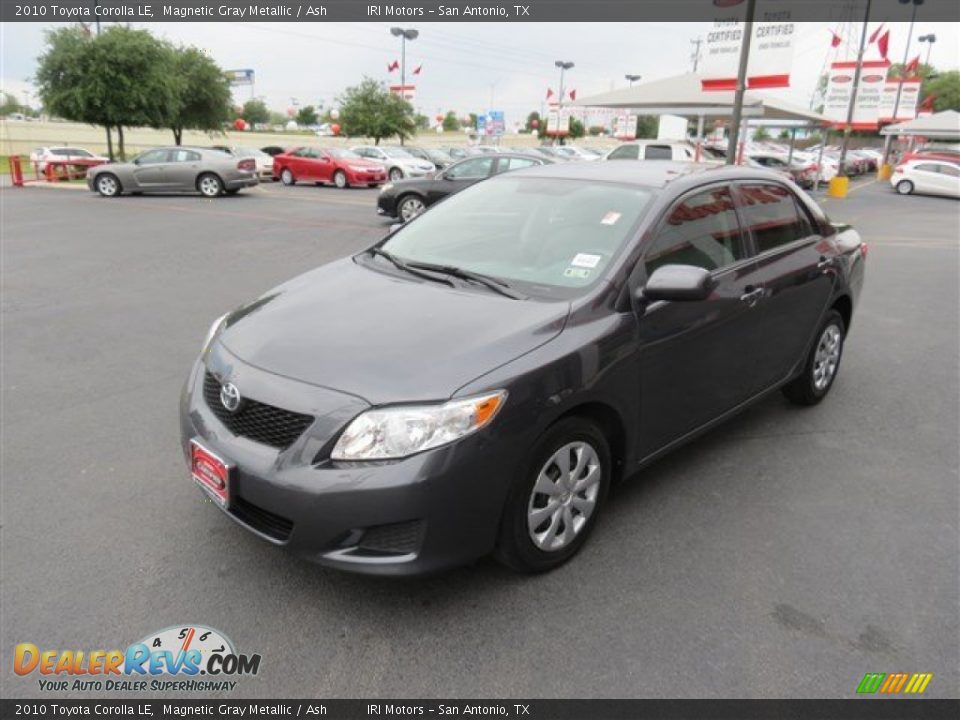 2010 Toyota Corolla LE Magnetic Gray Metallic / Ash Photo #3