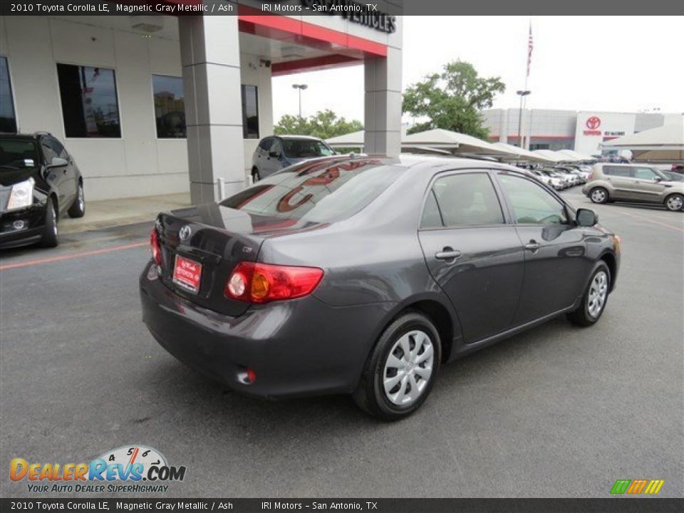 2010 Toyota Corolla LE Magnetic Gray Metallic / Ash Photo #7