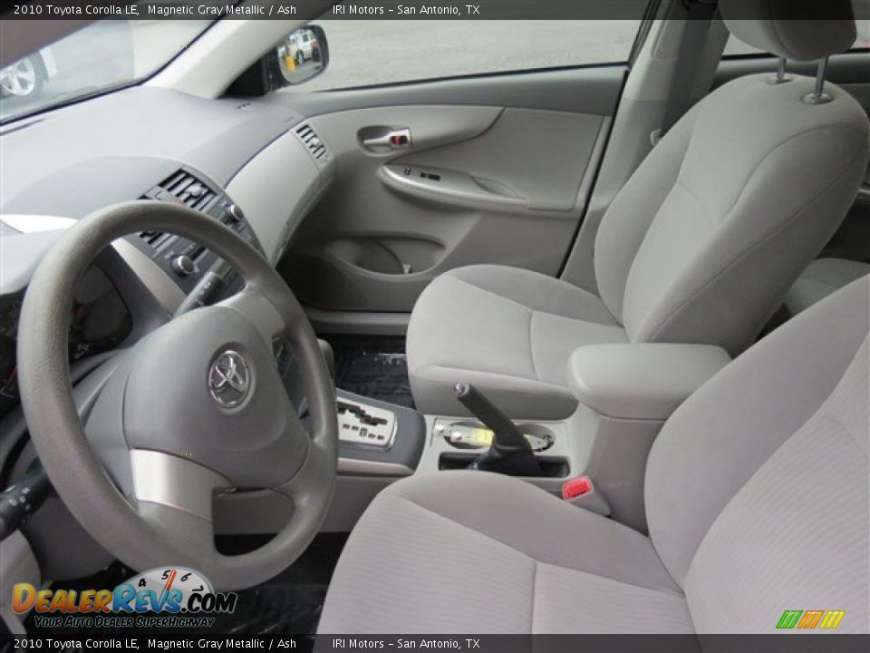 2010 Toyota Corolla LE Magnetic Gray Metallic / Ash Photo #11