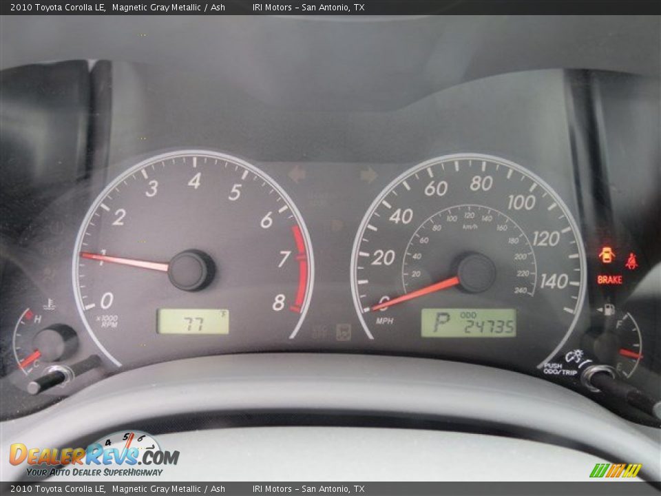 2010 Toyota Corolla LE Magnetic Gray Metallic / Ash Photo #16