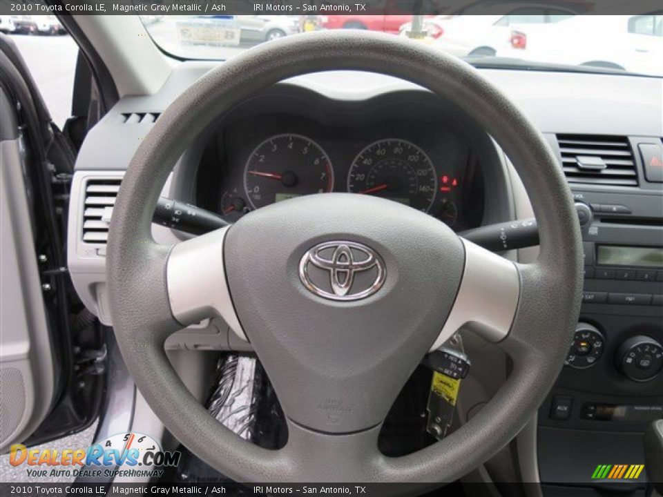 2010 Toyota Corolla LE Magnetic Gray Metallic / Ash Photo #17