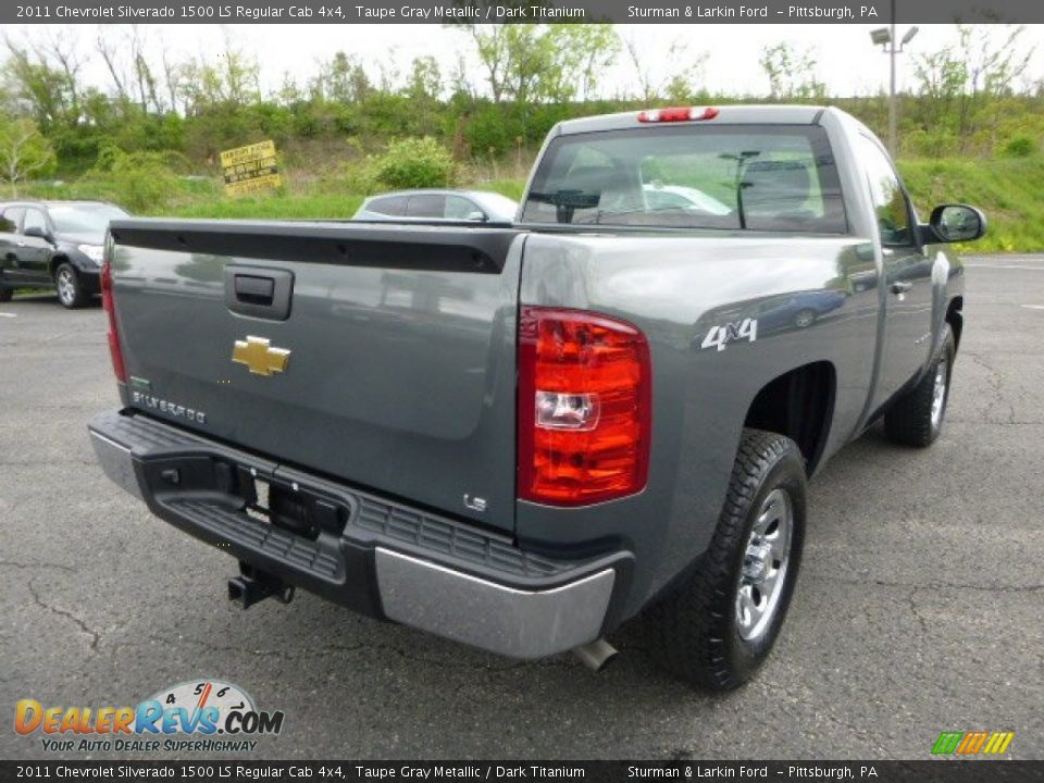2011 Chevrolet Silverado 1500 LS Regular Cab 4x4 Taupe Gray Metallic / Dark Titanium Photo #2
