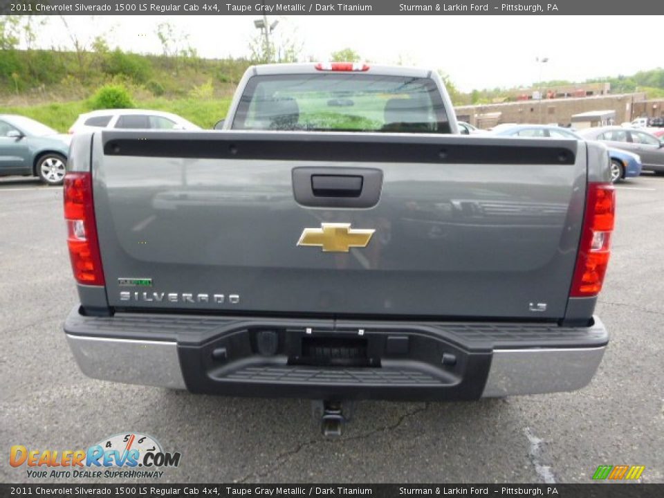 2011 Chevrolet Silverado 1500 LS Regular Cab 4x4 Taupe Gray Metallic / Dark Titanium Photo #3