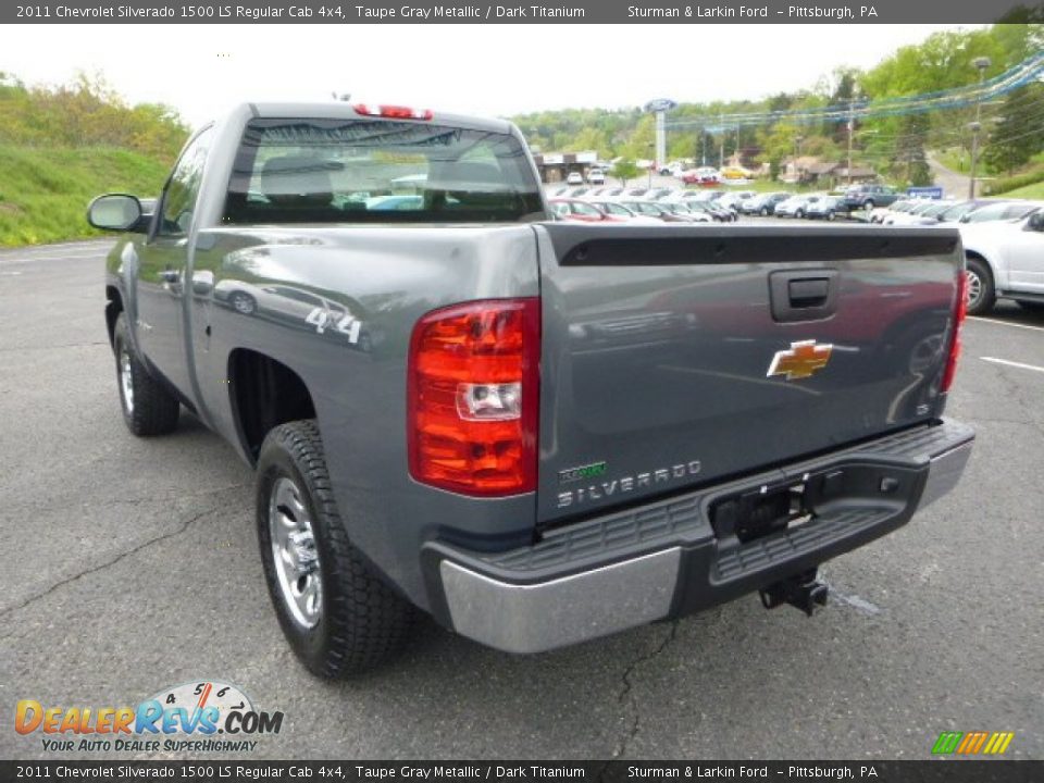 Taupe Gray Metallic 2011 Chevrolet Silverado 1500 LS Regular Cab 4x4 Photo #4