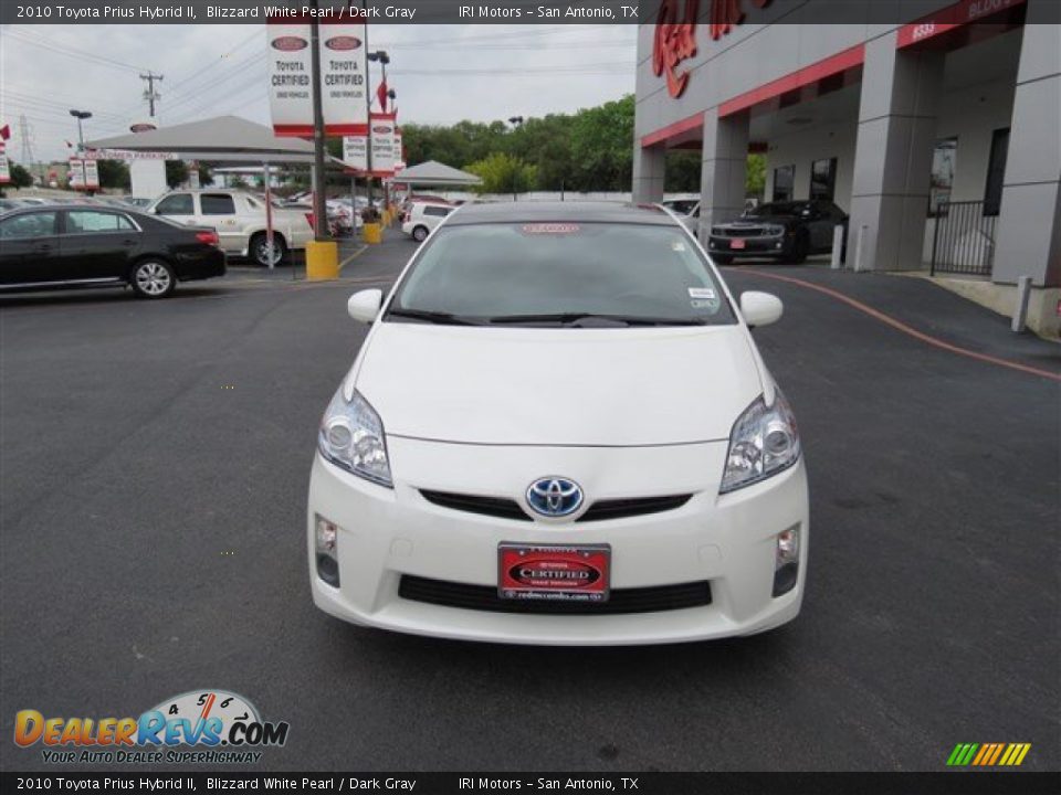 2010 Toyota Prius Hybrid II Blizzard White Pearl / Dark Gray Photo #2