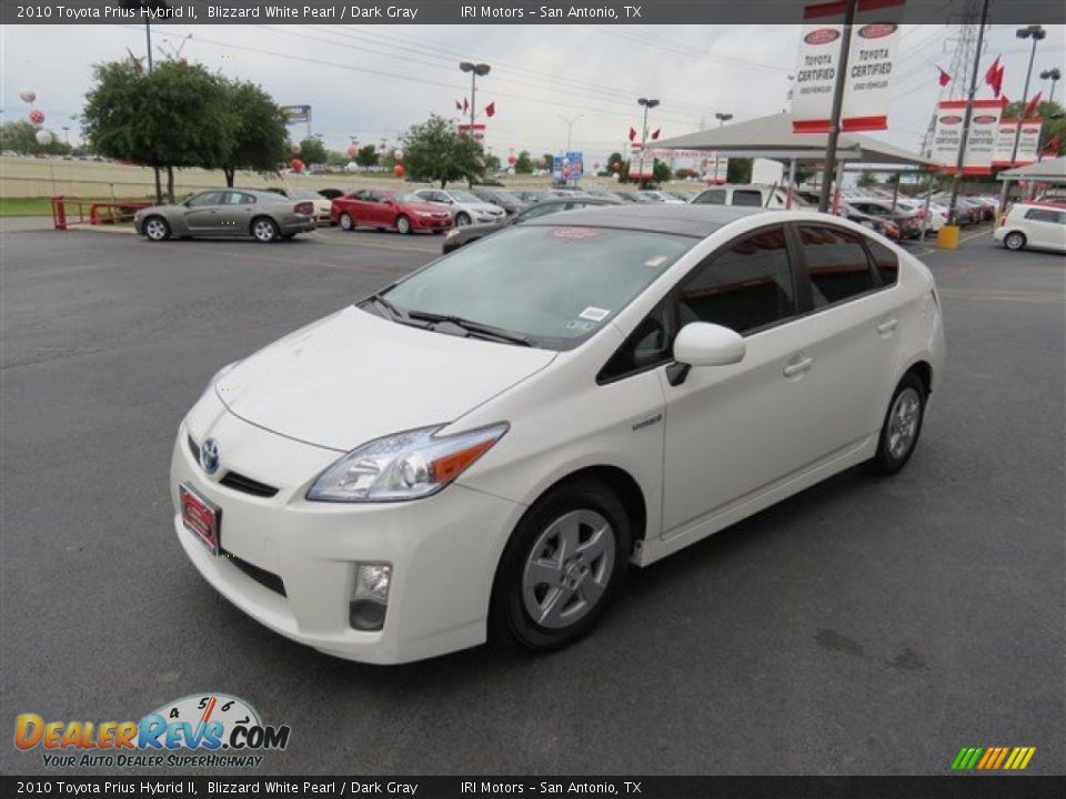 2010 Toyota Prius Hybrid II Blizzard White Pearl / Dark Gray Photo #3
