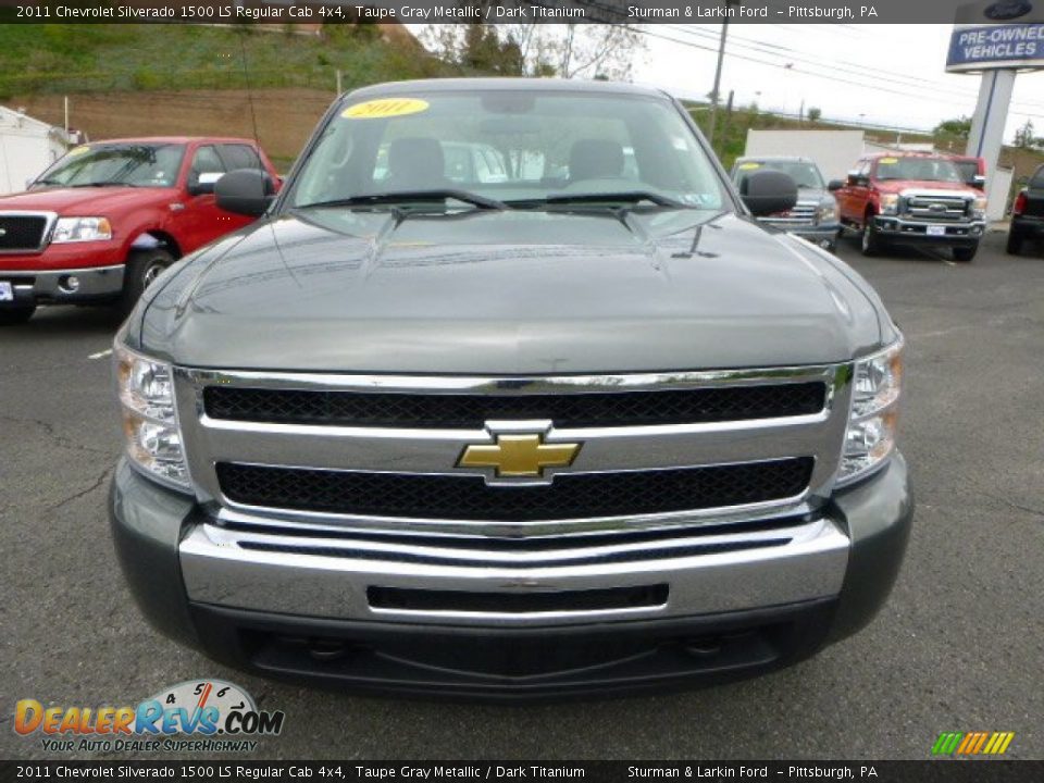 2011 Chevrolet Silverado 1500 LS Regular Cab 4x4 Taupe Gray Metallic / Dark Titanium Photo #6