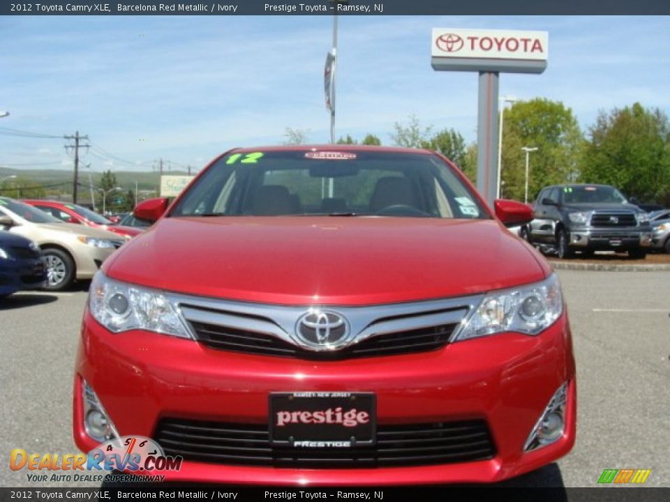 2012 Toyota Camry XLE Barcelona Red Metallic / Ivory Photo #2