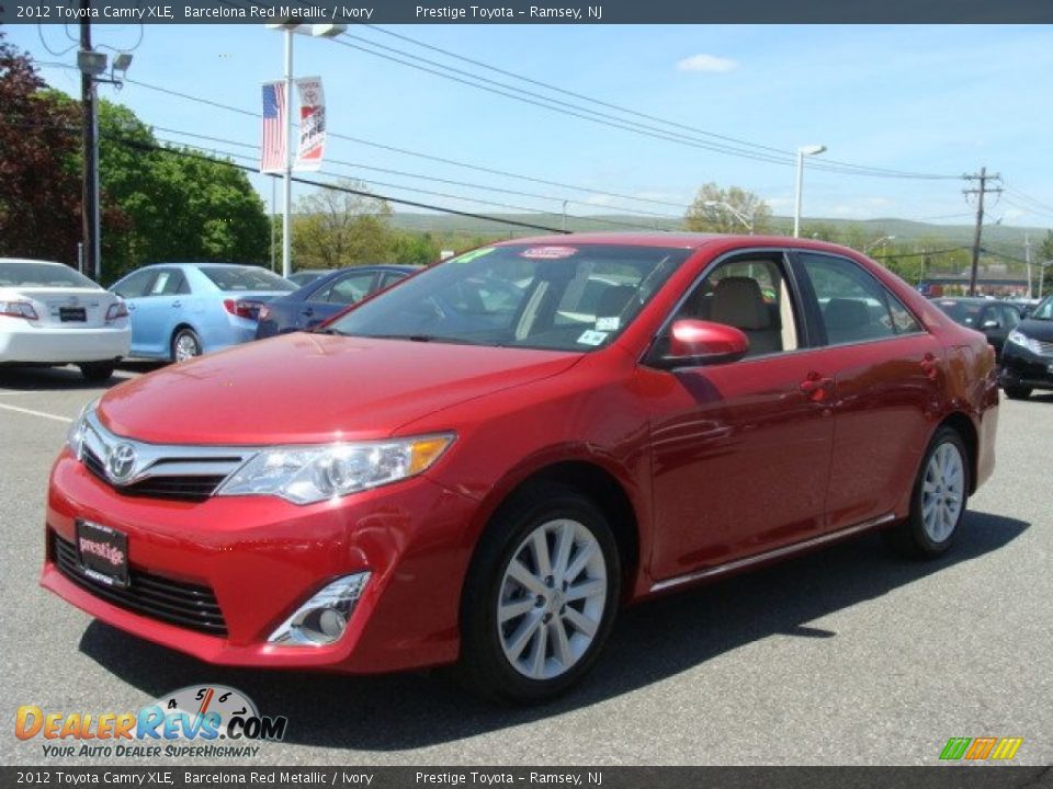 2012 Toyota Camry XLE Barcelona Red Metallic / Ivory Photo #3