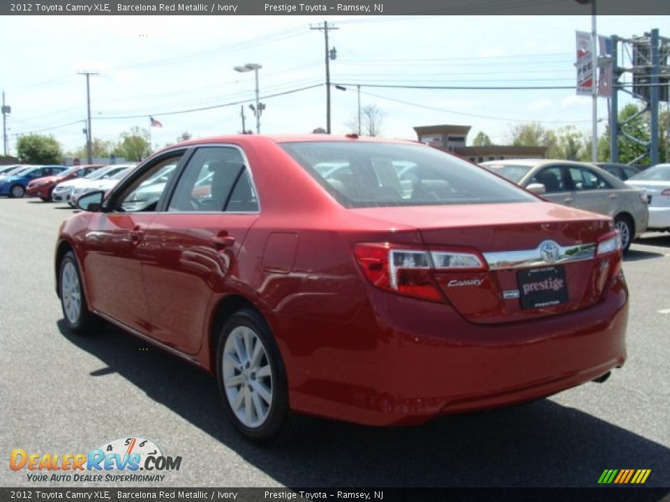 2012 Toyota Camry XLE Barcelona Red Metallic / Ivory Photo #4