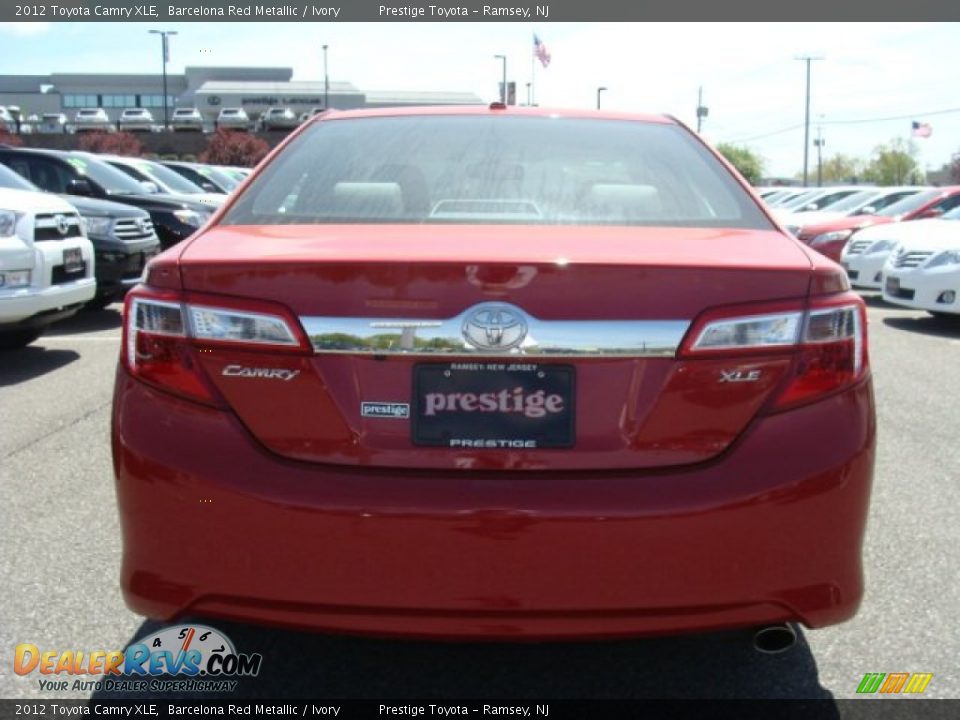2012 Toyota Camry XLE Barcelona Red Metallic / Ivory Photo #5